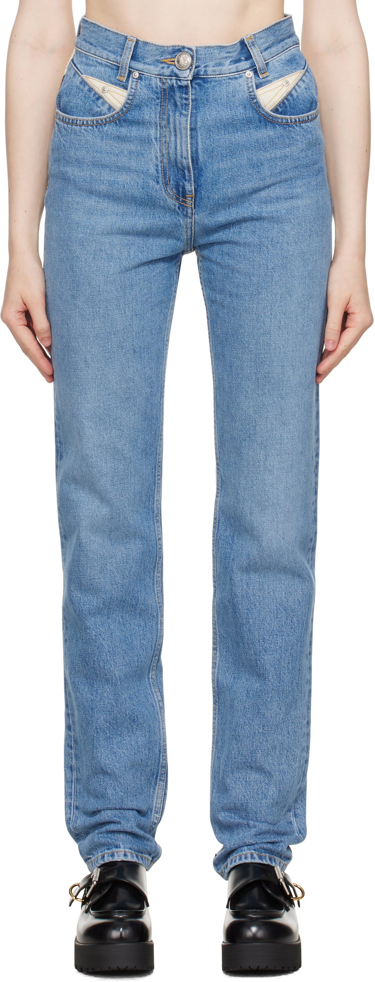 Givenchy Blue Slim Fit Yoke Jeans
