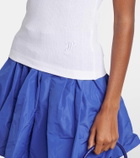 Patou Ribbed-knit T-shirt