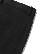 THEORY - Zaine Slim-Fit Linen-Blend Trousers - Black