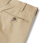 Giuliva Heritage - Umberto Pleated Cotton-Twill Trousers - Neutrals