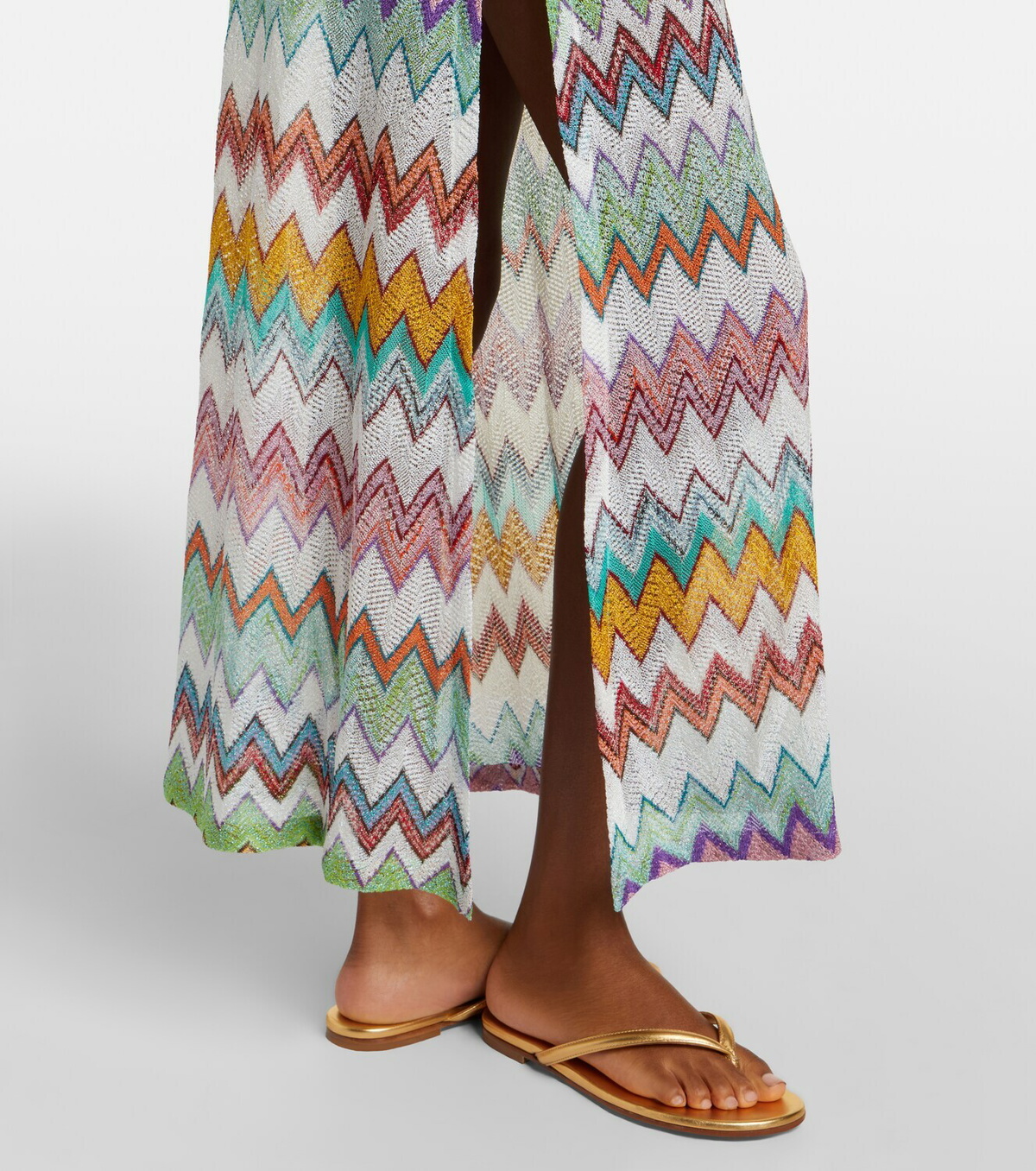 Missoni Zigzag lamé maxi dress