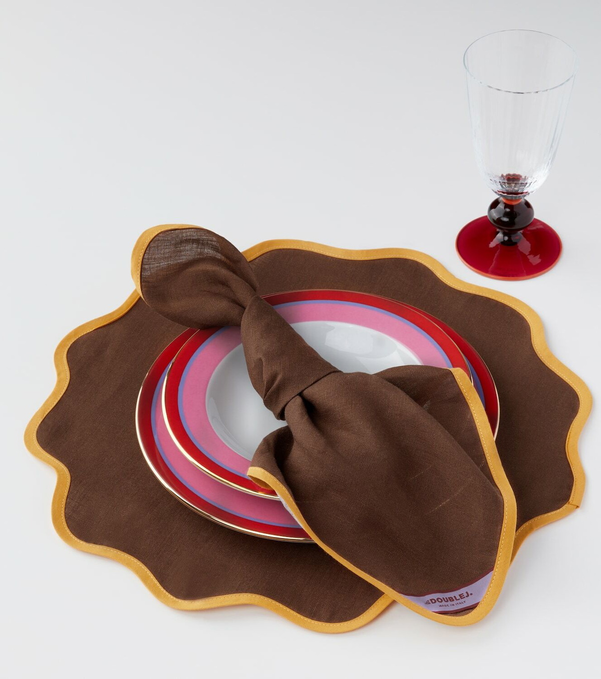 La DoubleJ Rainbow Chocolate Large set of 2 napkins