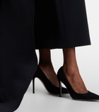 Carolina Herrera Bow-detail satin-trimmed faille gown