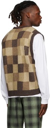 Stüssy Brown Wobby Check Vest