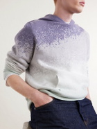 God's True Cashmere - Ombre Cashmere Hoodie - Green