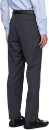 BOSS Navy Houndstooth Dressletic Trousers