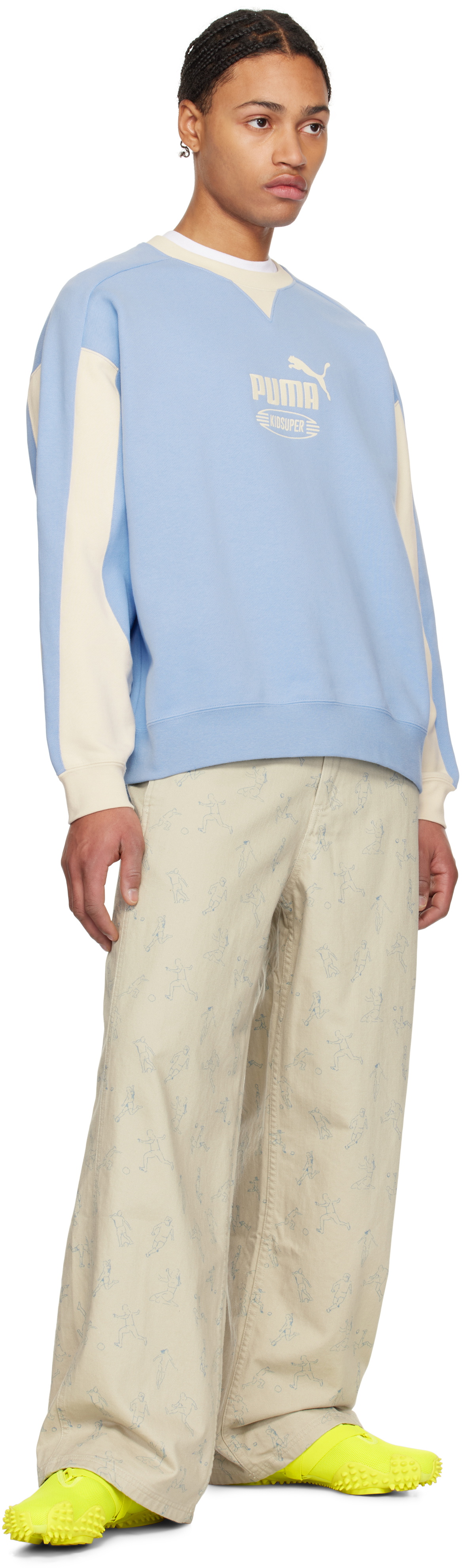 KidSuper Blue PUMA Edition King Crew Sweatshirt