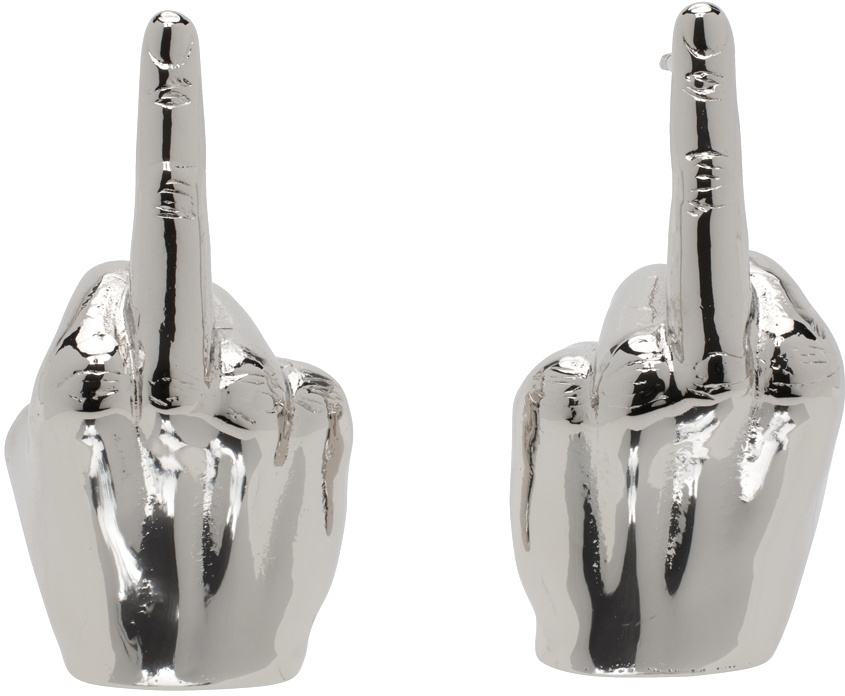 Y/PROJECT Mini Fuck U Earrings シルバー ピアス Y/Project Silver Mini Fuck U Earrings Y/Project