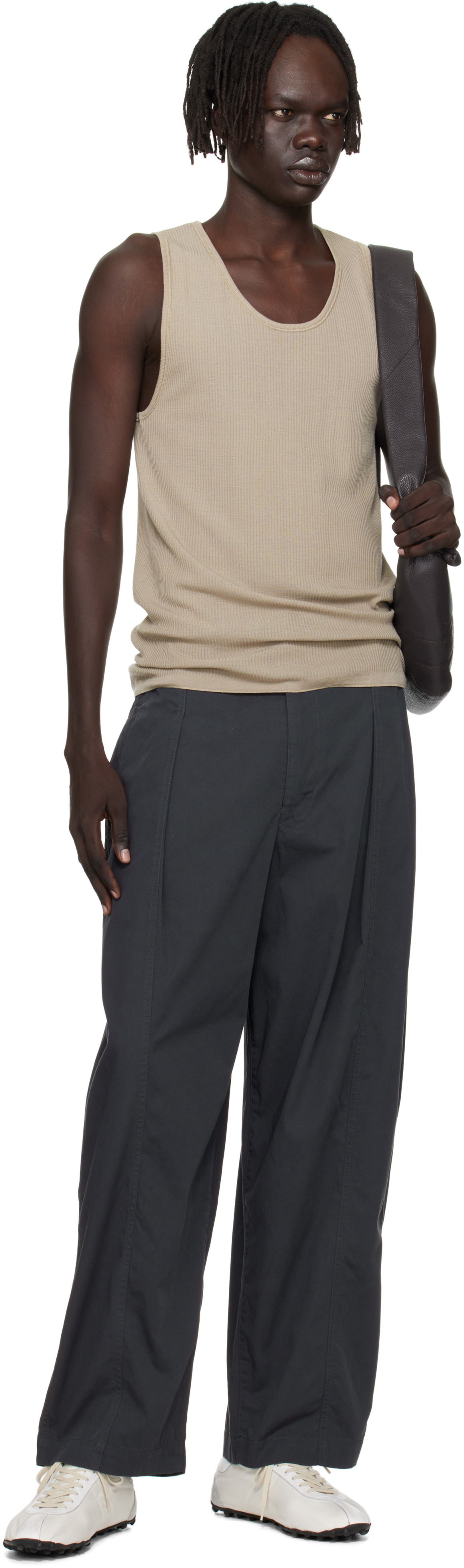 LEMAIRE Gray Debardeur Tank Top