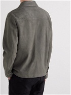 Valstar - Suede Shirt Jacket - Gray