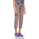 Stella McCartney Pink Washed Cropped Jeans