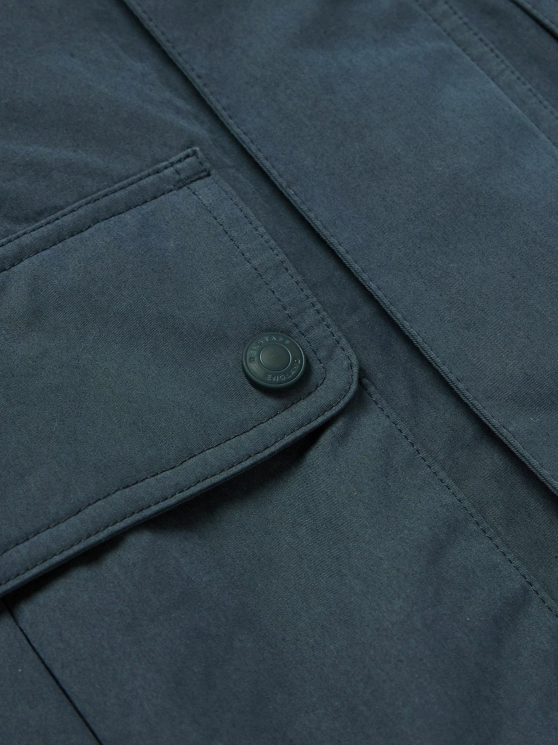 Belstaff - Drome Cotton-Blend Gabardine Hooded Jacket - Blue