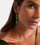 Octavia Elizabeth Santorini 18kt gold drop earrings with gemstones