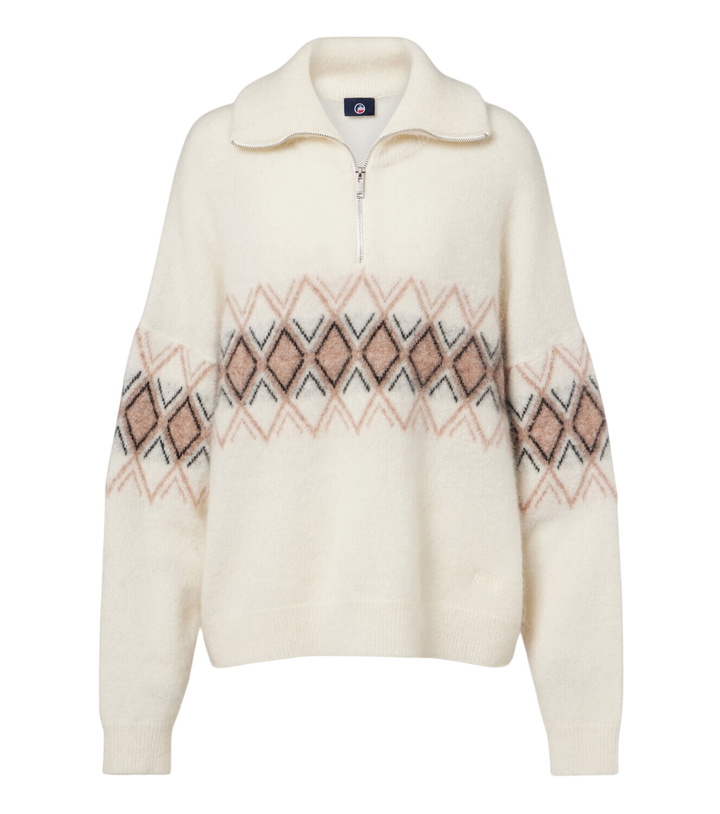 Photo: Fusalp Mireva mohair-blend half-zip sweater