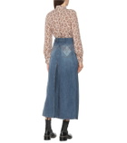 Chloe - Denim midi skirt