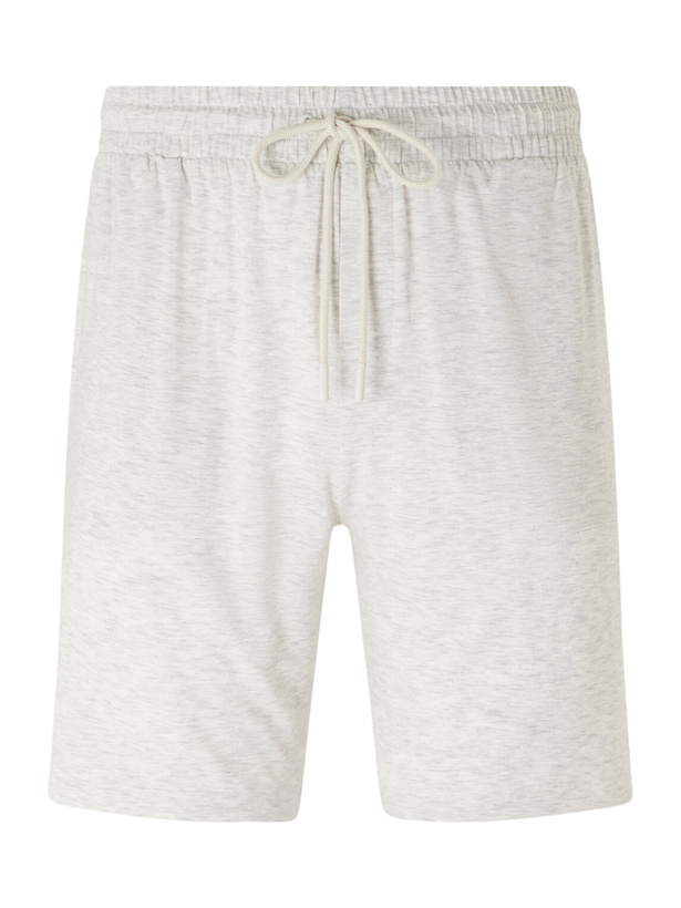 Photo: Zimmerli - Straight-Leg Lyocell-Blend Jersey Shorts - Neutrals