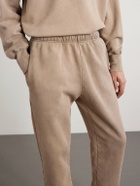 Les Tien - Tapered Garment-Dyed Cotton-Jersey Sweatpants - Neutrals