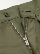 WTAPS - Straight-Leg Pleated Cotton Trousers - Green