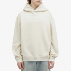 Maison Margiela Men's Upside Down Logo Hoodie in Ecru