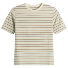 Auralee Women's Gradient Stripe T-Shirt in Fade Mint Stripe