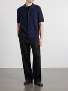 NN07 - Nolan 6695 Textured-Knit Organic Cotton Shirt - Blue