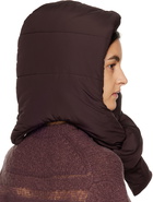 AVAVAV Brown Puffy Babushka Beanie