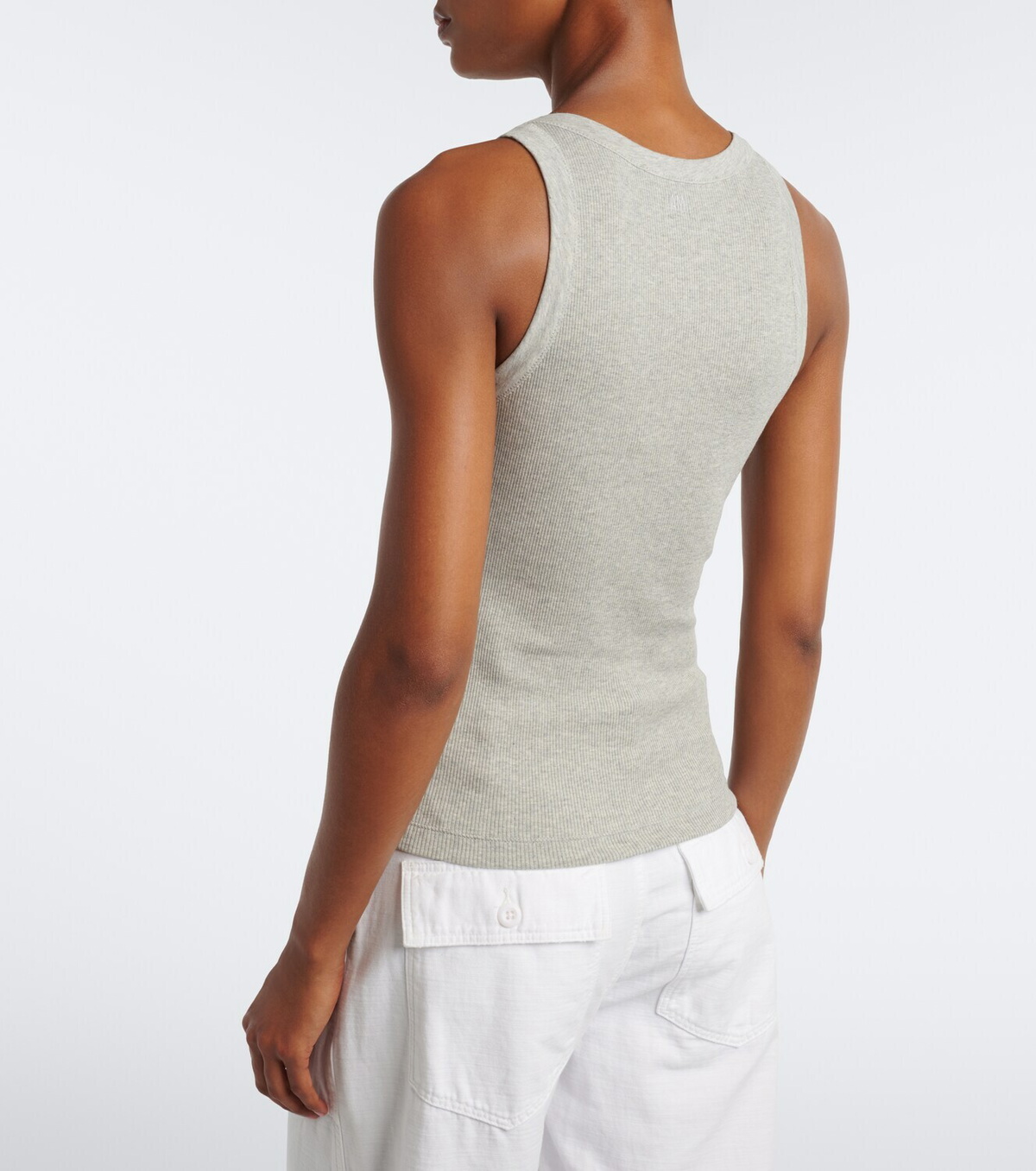 Ami Paris Ami de Cœur cotton jersey tank top