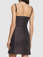 Y/PROJECT Denim Ruffle Sleeveless Mini Dress
