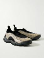 Oakley Factory - Brain Dead Flesh Panelled Textured-Leather, Nubuck, Mesh and Scuba Slip-On Sneakers - Neutrals