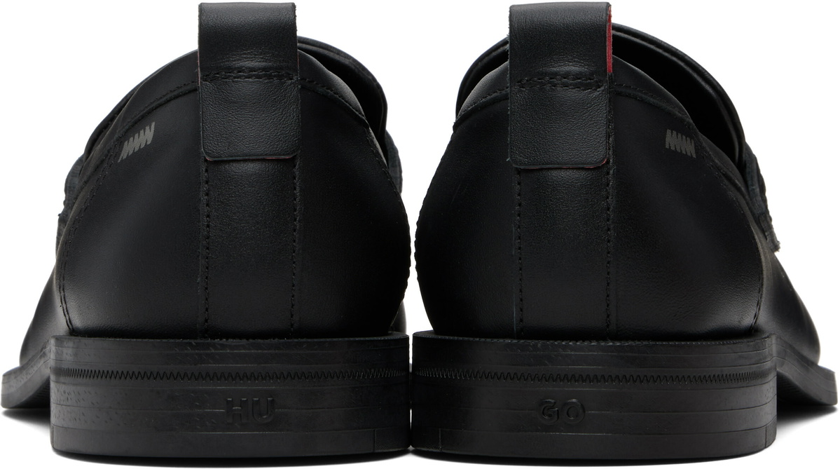 Hugo Black Perforated Loafers