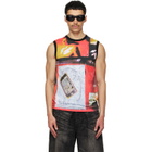 Diesel Red & Black T-Hessa Tank Top