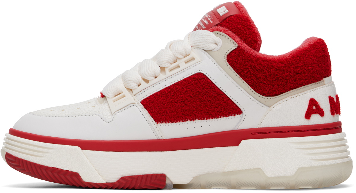 AMIRI White & Red Varsity MA-1 Sneakers Amiri