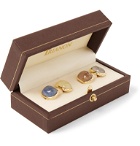 Trianon - Gold Sapphire Cufflinks - Gold