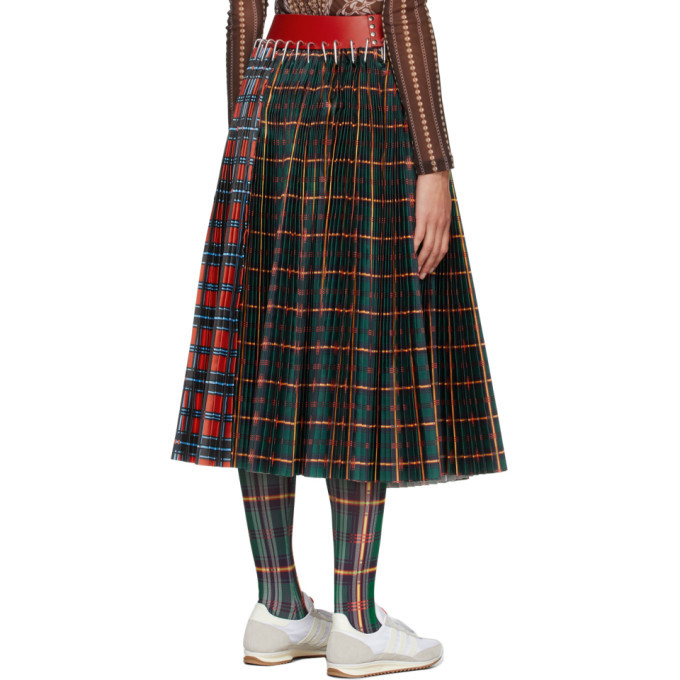 Chopova lowena MIDI SKIRT TARTAN スカート 半額セール レディース