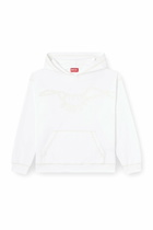 Diesel Hoodie with charm necklace print - Sweaters - Unisex - White