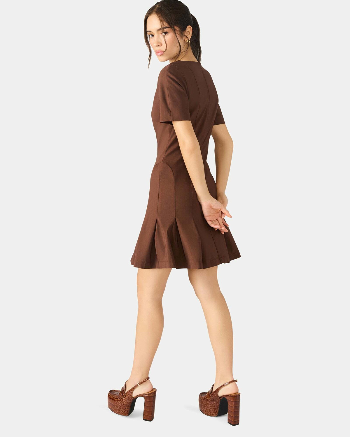 Steve Madden Marie Dress in Mocha