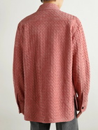 Bottega Veneta - Intrecciato Suede Overshirt - Pink