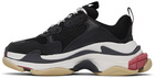 Balenciaga Black & White Triple S Sneakers