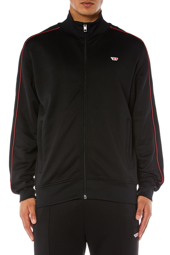 Photo: Diesel Zip-up sweatshirt with piping - Sweaters Mens in To Be Defined