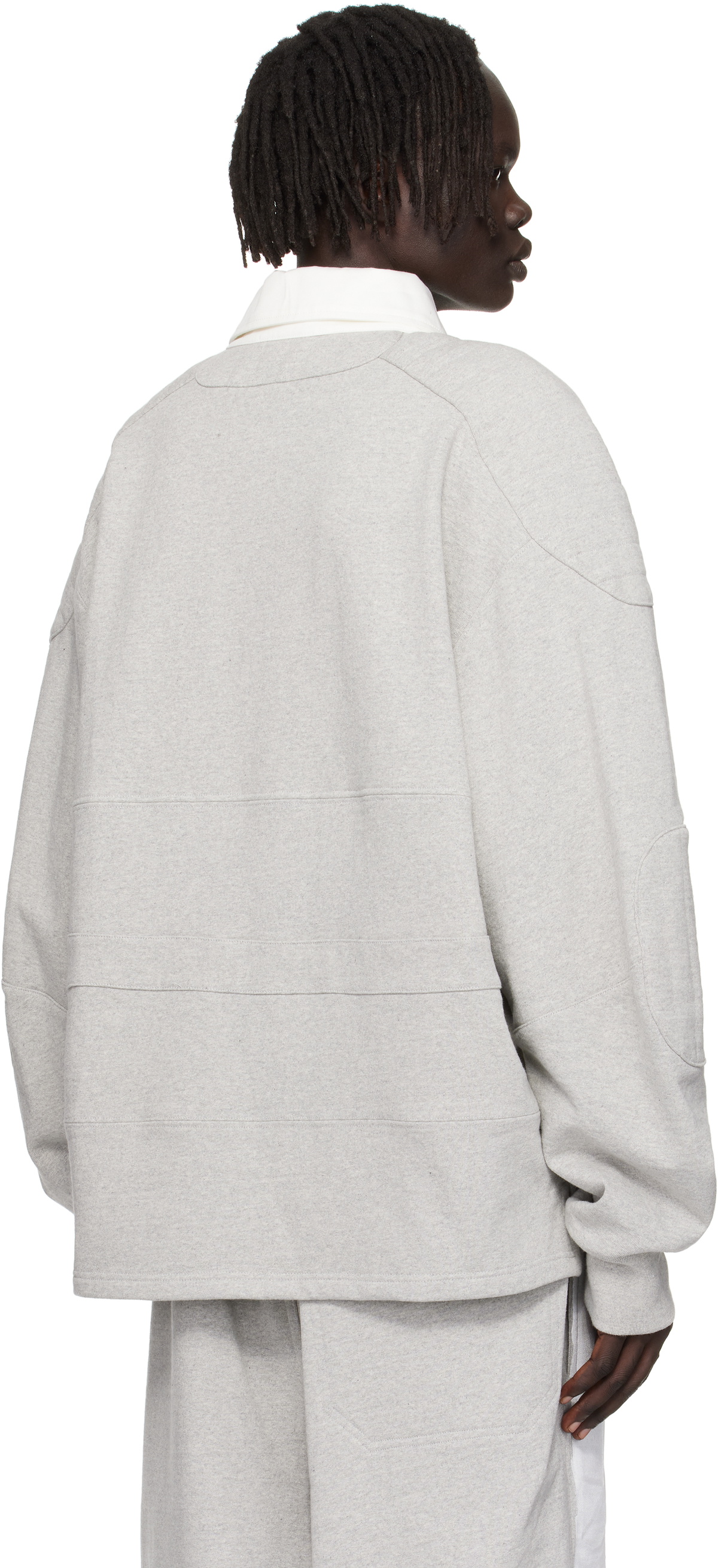 Hed Mayner Gray Paneled Polo