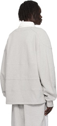 Hed Mayner Gray Paneled Polo