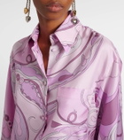 Pucci Orchidee silk twill shirt