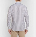 Incotex - Fellini Slim-Fit Striped Cotton Shirt - Men - Off-white