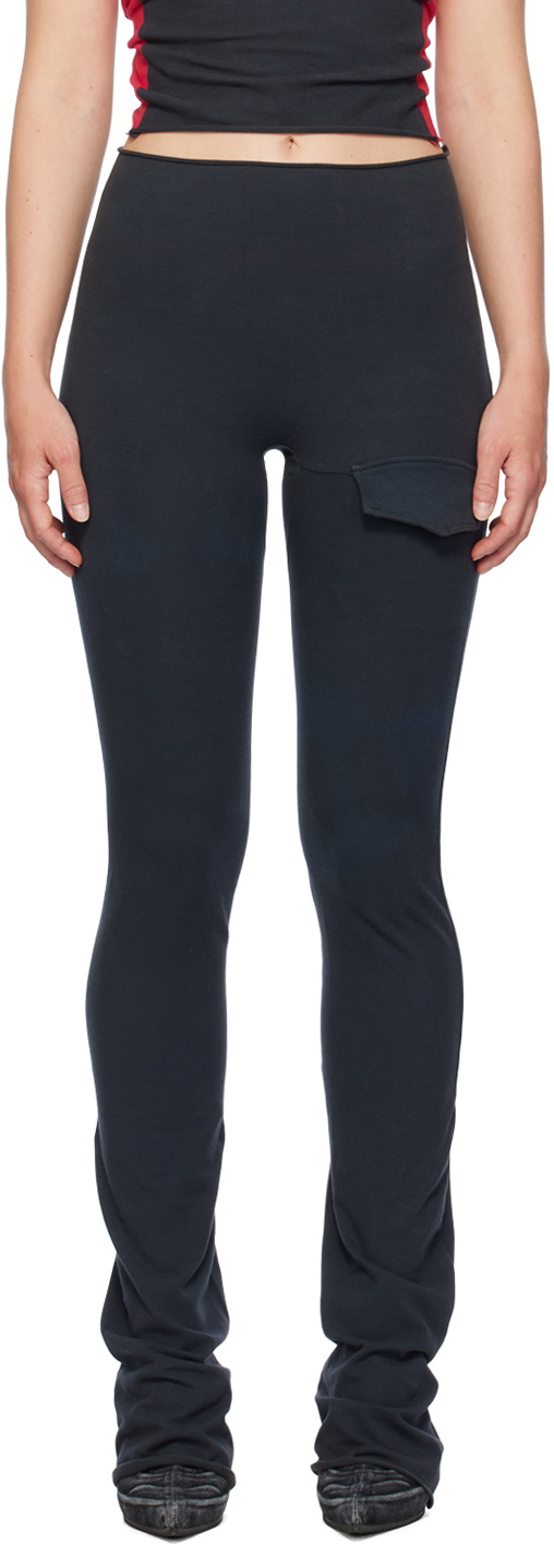 GREG ROSS SSENSE Exclusive Black Flap Pocket Leggings