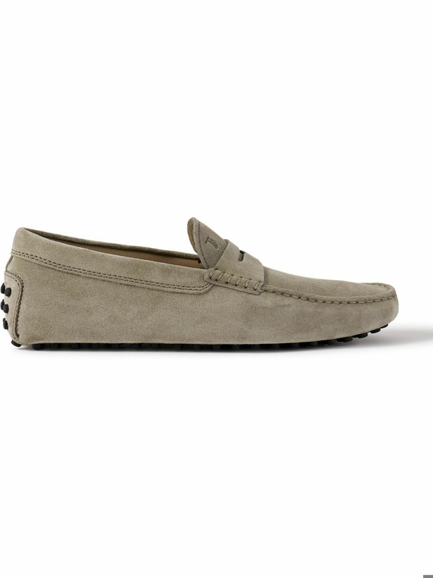 Photo: Tod's - Gommino Suede Driving Shoes - Neutrals