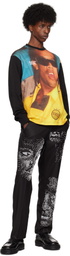 KidSuper Black Ronaldinho Edition Printed Long Sleeve T-shirt