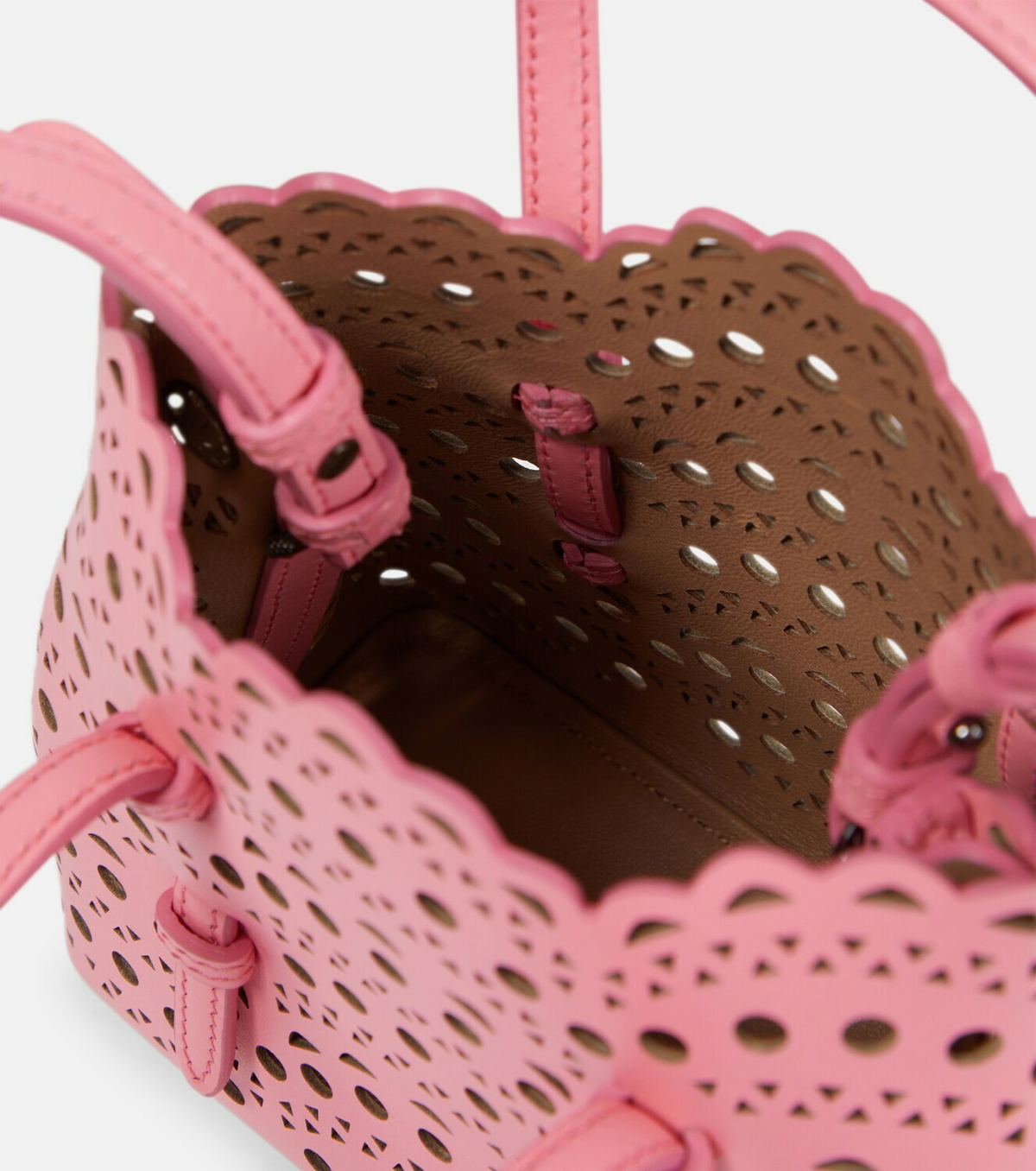 Alaïa Mina 16 Vienne Wave leather tote bag ALAÏA