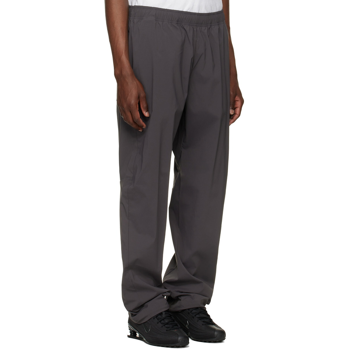 Stone Island Gray 3100025 Recycled Stretch Nylon Tela_S.I. Stellina Trousers