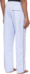 Tekla Blue Sateen Pyjama Pants