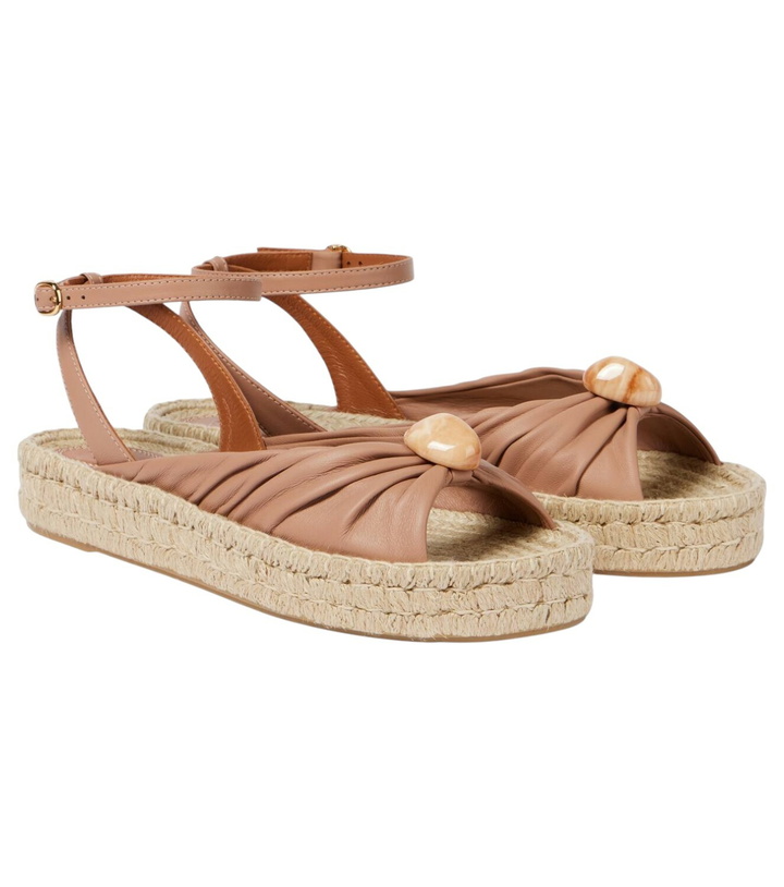 Photo: Zimmermann Gleam leather espadrille sandals